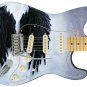 Guitar Skin Axe Wrap Re-skin - Black Wings 736