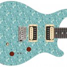 Guitar Skin Axe Wrap Re-skin Vinyl Martini Time Paper  1152