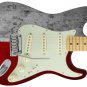 Guitar Skin Axe Wrap Re-skin Vinyl Texas Red and Silver - 1184