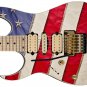 Guitar Skin Wrap Axe Reface American Flag Patriot 069