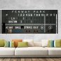 Fenway Park Scoreboard 30" x 67" Removable World Series Customized board