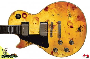Guitar Skin Wrap Axe Reface - Spiders Caught in Amber 12 Million Years 182