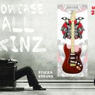 Wall Art Guitar Display Décor Panes- Demon of Japan 2127