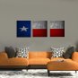 Texas State Flag Removable Wall Décor Wall Skin, 3pc, Vinyl Guitar Skin