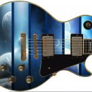 Sticka Steves Guitar Skin Wrap Reface Blue Space Planet 8  GS 306