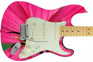 Sticka Steves Guitar Skin Wrap Reface  Vinyl Decal DIY Pink Tulip GS 305