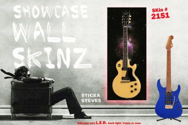 Wall Art Guitar Display  D&Atilde;&copy;cor Panes-Pink Portal of Time 2151
