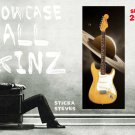 Wall Art Guitar Display Décor Panes-Saturn In Space 2070