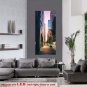Wall Art Guitar Display D&Atilde;&copy;cor Panes-Big City Lights  2120