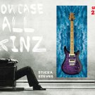 Wall Art Guitar Display  Décor Panes-Ocean Deep Abyss 2163