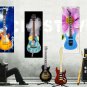 Wall Art Guitar Display D&Atilde;&copy;cor Panes-Red Lines  2074