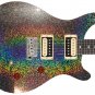 Guitar Skin Axe Wrap Reface Vinyl HOLOGRAPHIC Fine Silver SPARKLE 1187FS