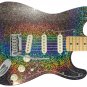 Guitar Skin Axe Wrap Reface Vinyl HOLOGRAPHIC Fine Silver SPARKLE 1187FS