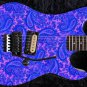 Guitar Skin Axe Wrap Re-skin Vinyl Decal DIY Blue Pink Paisley Special GS 203