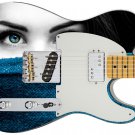 Guitar Skin Axe Wrap Re-skin Bass Reface DIY Behind Blue Eyes 1483