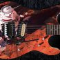 Guitar Skin Axe Wrap Re-skin Bass Reface DIY CCCP Rocket ship 1470