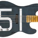 Guitar Skin Axe Wrap Re-skin Bass Reface DIY Hangar Area 51 Secret Base 1452