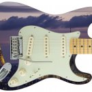 Guitar Skin Axe Wrap Re-skin Bass Reface DIY Eiffel Tower Love 1493