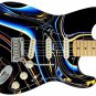 Guitar Skin Axe Wrap Re-skin Bass Reface DIY Dark Liquid Chrome 1465