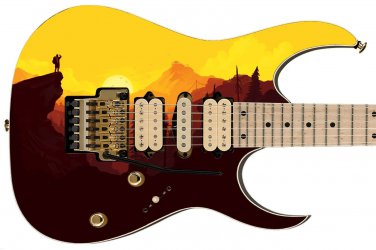 Guitar Skin Axe Wrap Re-skin Bass Reface DIY The Lookout 1444