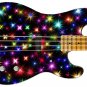 Guitar Skin Axe Wrap Re-skin Bass Reface DIY Merry Christmas X Mass Twinkle 1501