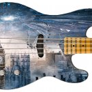 Guitar Skin Axe Wrap Re-skin Bass Reface DIY London has Fallen 1461