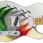 Guitar Skin Axe Wrap Re-skin Bass Reface DIY Down at the Airshow 1446