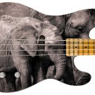 Guitar Skin Axe Wrap Re-skin Bass Reface DIY Poor Lonely Elephants 1479