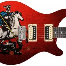 Guitar Skin Axe Wrap Re-skin Bass Reface DIY Saint George 1407