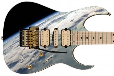 Guitar Skin Axe Wrap Re-skin Bass Reface DIY Land of Ice Snow 1430