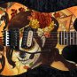 Guitar Skin Axe Wrap Re-skin Bass Reface DIY Lady Mystery 1362