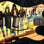 Guitar Skin Axe Wrap Re-skin Bass Reface DIY Ramones Mural 1365