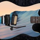 Guitar Skin Axe Wrap Re-skin Bass Reface DIY Cool Waves 1423 Guitar Skin Axe Wrap Re-skin Bass Reface DIY Cool Waves 1423