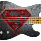 Guitar Skin Axe Wrap Re-skin Electric Bass Reface DIY Save Superman 1576