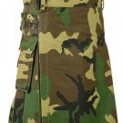 MEN,S PREMIUM QUALITY SCOTTISH CAMO STYLE COTTON KILT SIZE 60