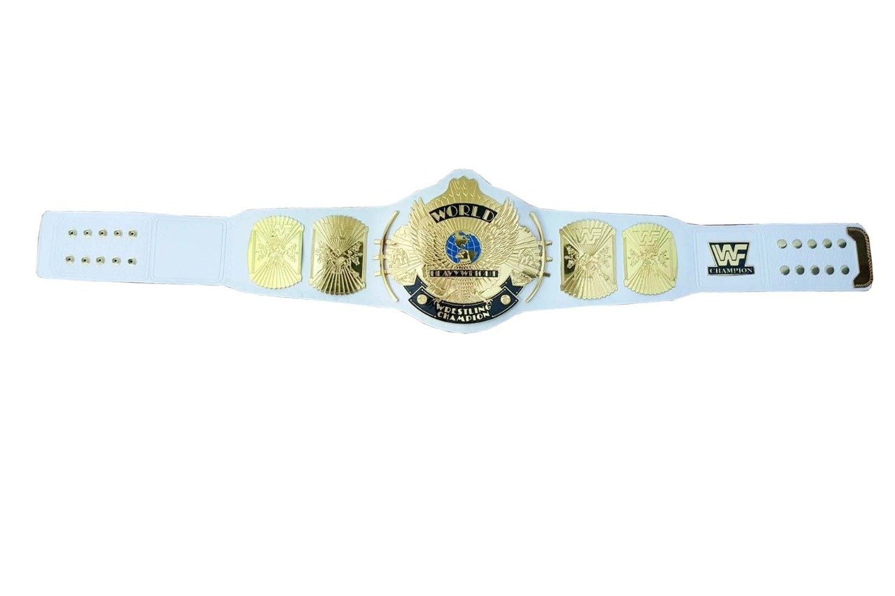 Winged Eagle World Heavyweight Wrestling Championship Belt White 