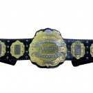 IWGP V4 HEAVYWEIGHT WRESTLING CHAMPIONSHIP BELT BLACK LEATHER STRAP BELT ADULT SIZE