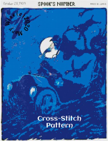 1909 Spook's Edition Cross Stitch Chart for Halloween
