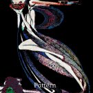 Vintage Book Cover Full Moon Sprite Cross Stitch Chart