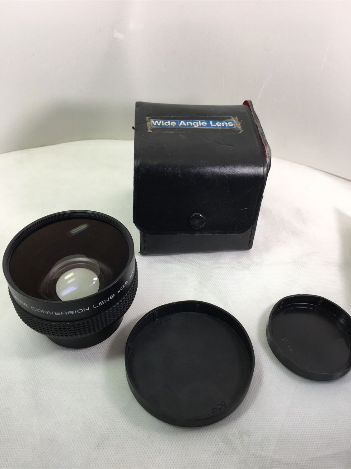 Genuine Original Wide Conversion Lens x0.6 Black Camera Lens Japan w Cover