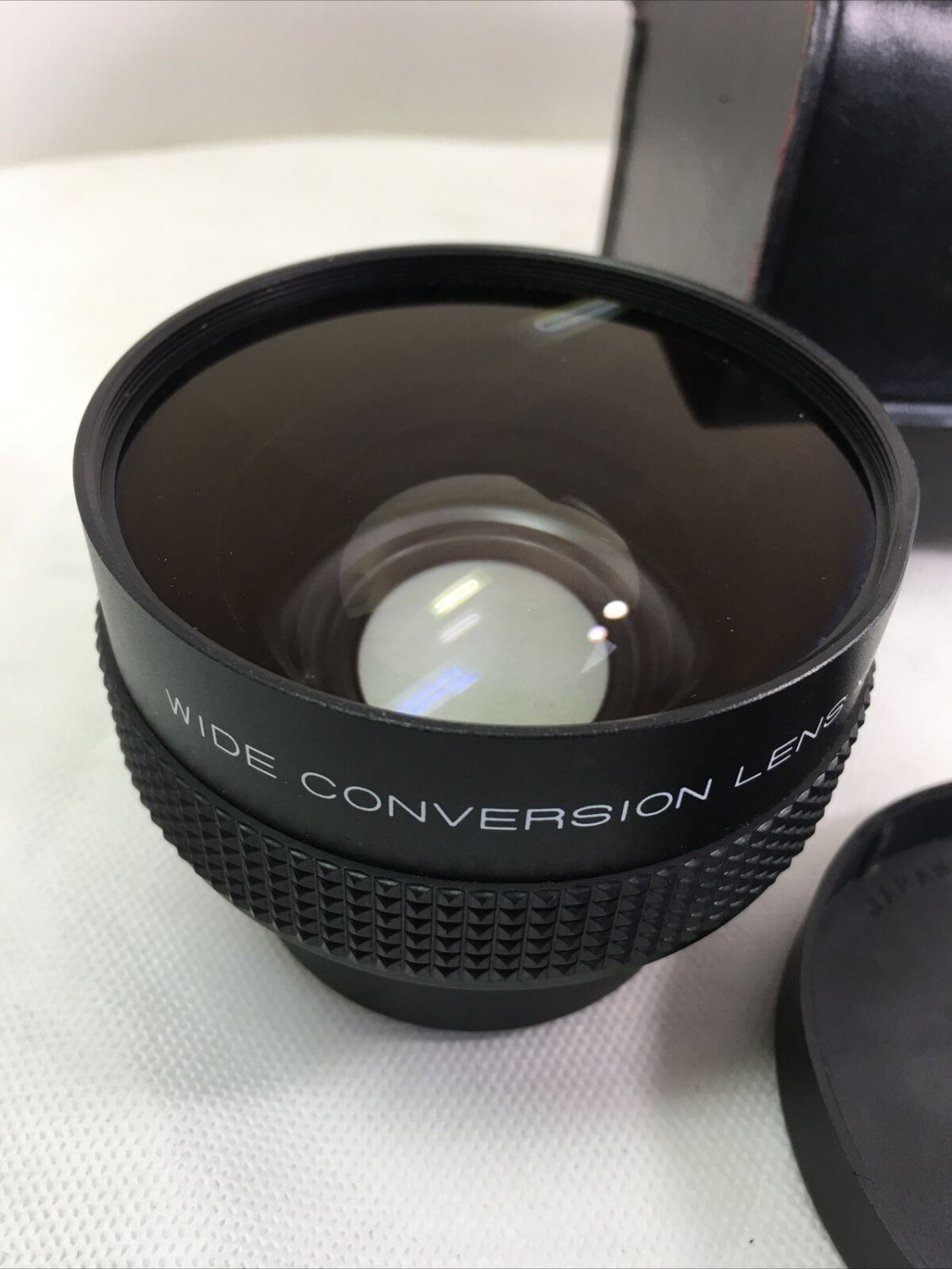 Genuine Original Wide Conversion Lens x0.6 Black Camera Lens Japan w Cover