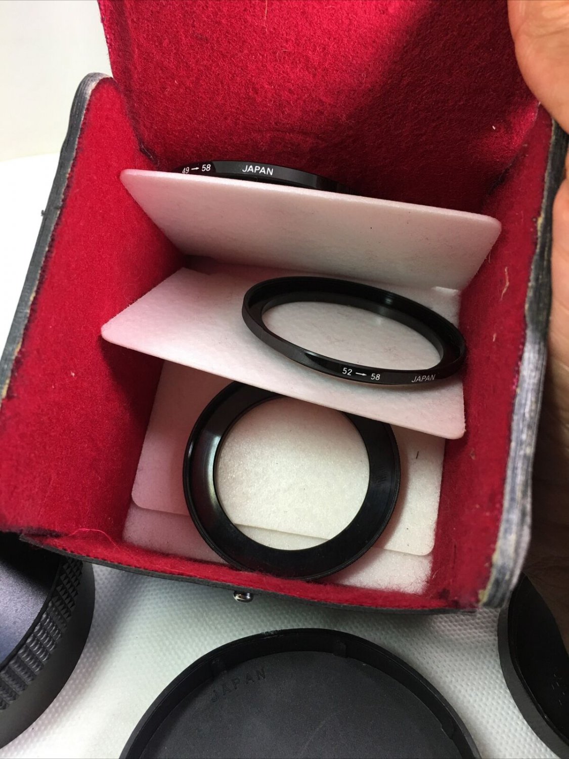 Genuine Original Wide Conversion Lens x0.6 Black Camera Lens Japan w Cover