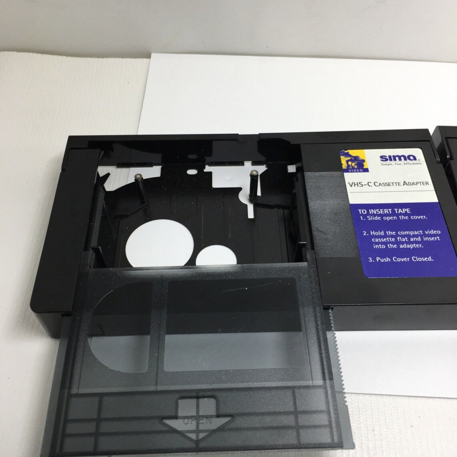 Lof of 2 VHSC to VHS Cassette Adapters Sima and Digital Concepts Brand