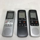 Lot of 3 Genuine Sony Digital Voice Recorders ICD-BX112, ICD-BX800, ICD-PX312