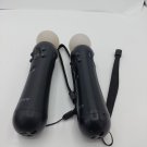 2 Sony PlayStation Move Motion Controller PS3 PS4 CECH-ZCM1U FOR PARTS ONLY READ