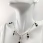 Black Onyx Hearts Pendant Necklace