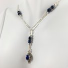 Lapis Oval Pendant Necklace