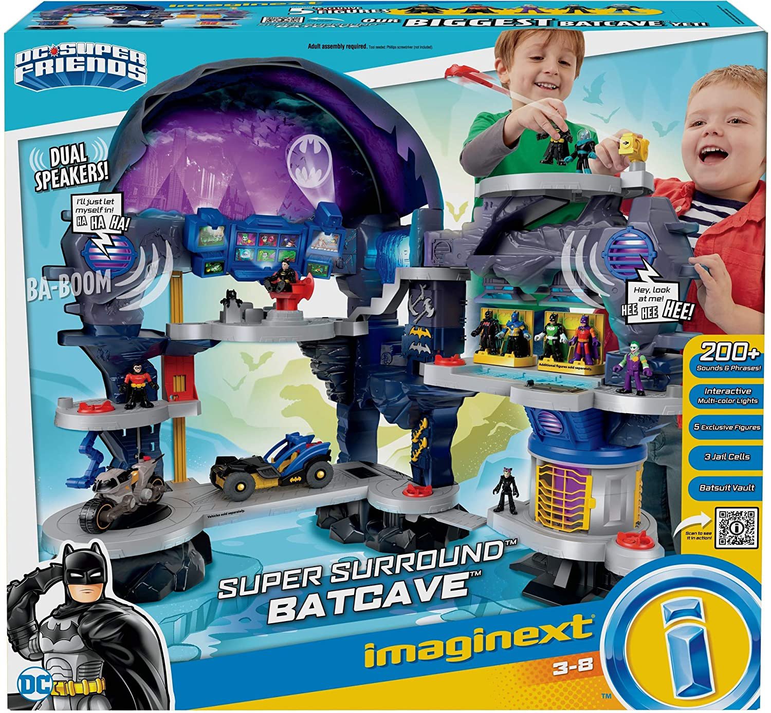 Imaginext DC Super Friends Super Surround Batcave Playset
