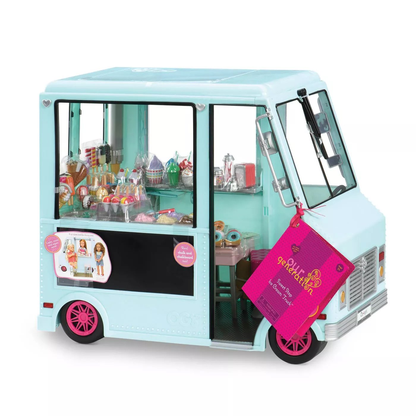 Our Generation Dolls Sweet Stop Ice Cream Truck For Dolls 18