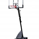 Spalding NBA 54" Portable Angled Basketball Hoop with Polycarbonate Backboard